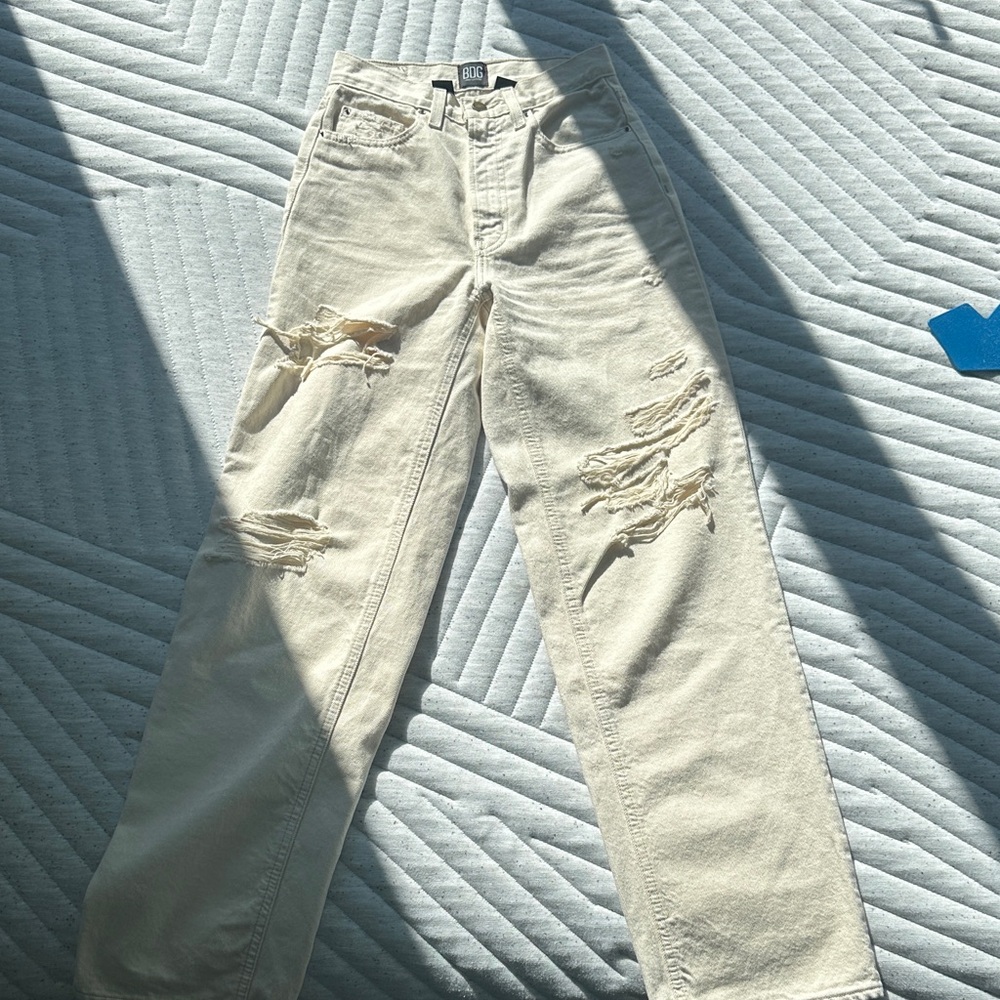 Urban Outfitters Cream Jeans